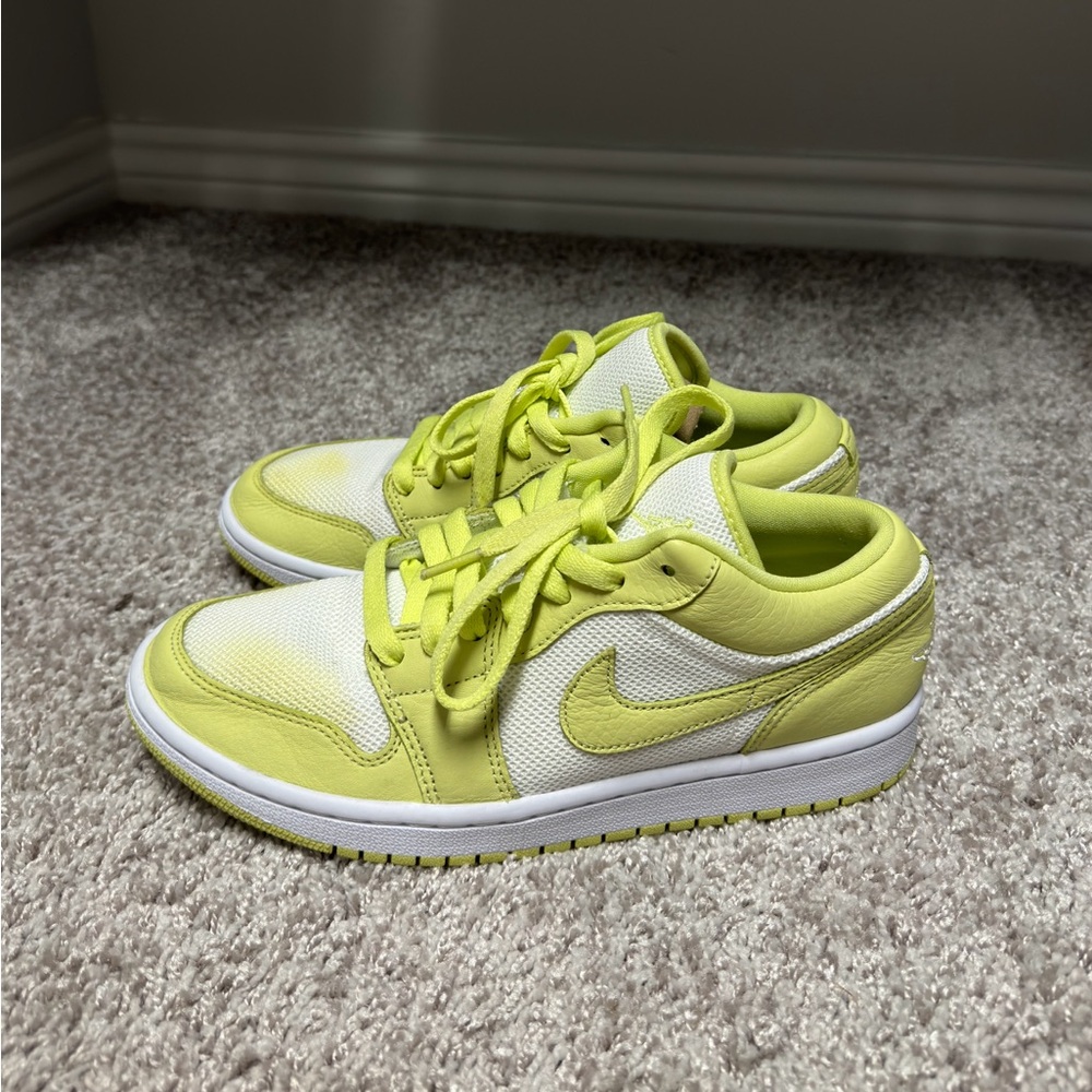 Nike Yellow Low Top Air Jordan Sneaker